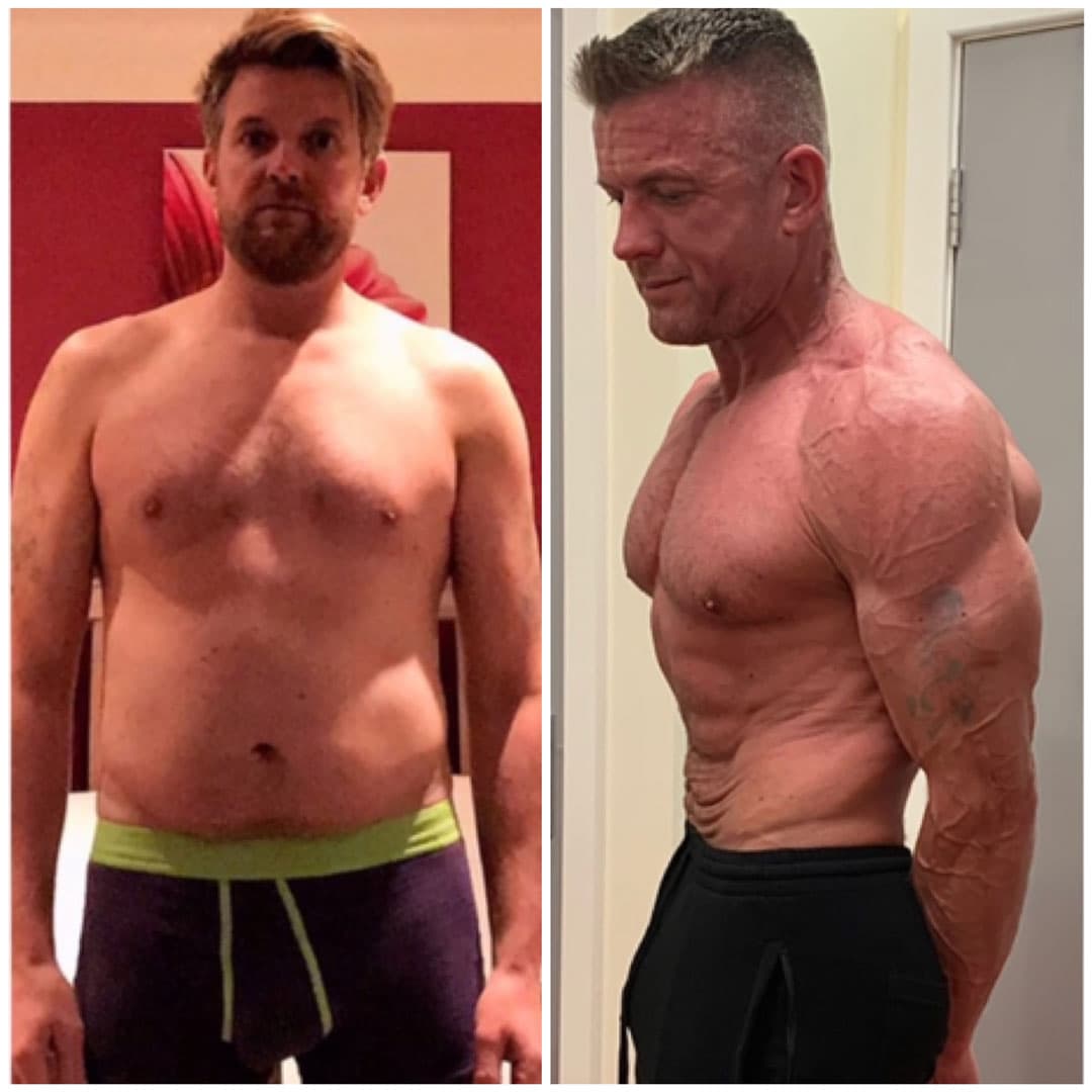 Lee Elvidge before and after transformation