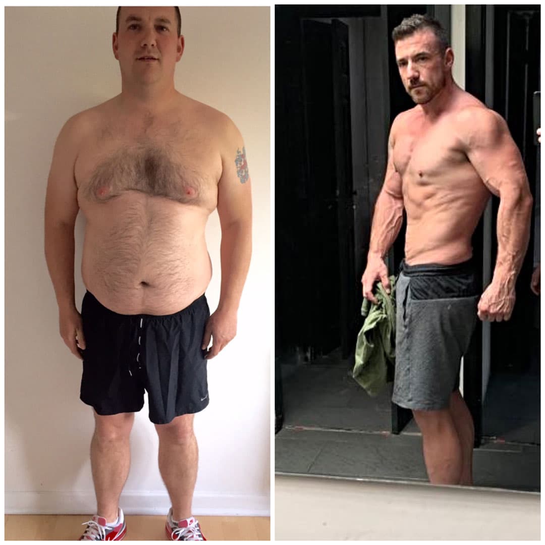 Steve Laidlaw before and after transformation